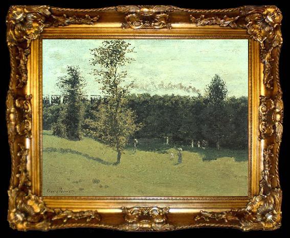 framed  Claude Monet Train in the Country, ta009-2